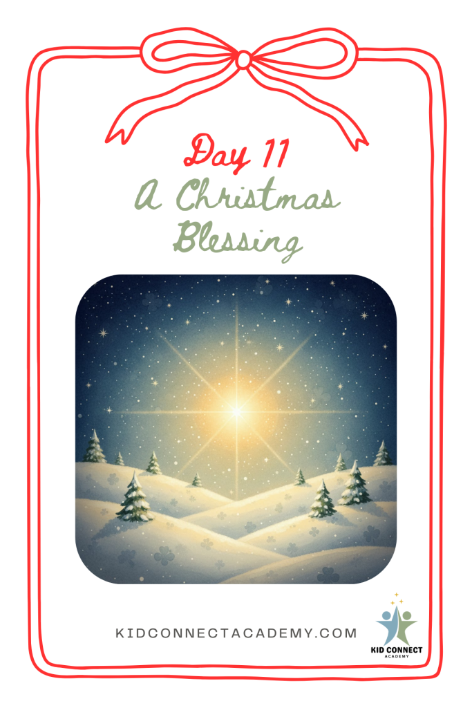 Soft Christmas illustration representing peace, gratitude, and a holiday blessing for families.